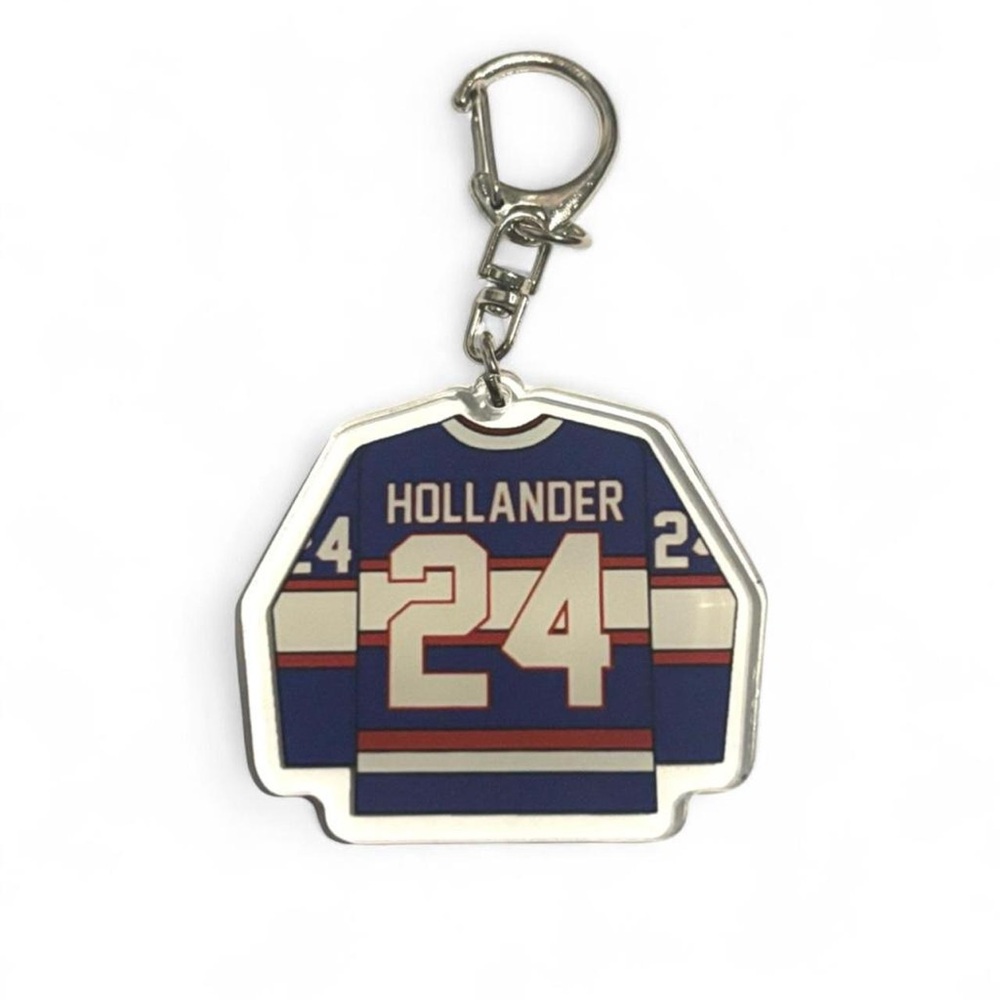 Heated Rivarly Hollander 24 Hockey Jersey Keychain